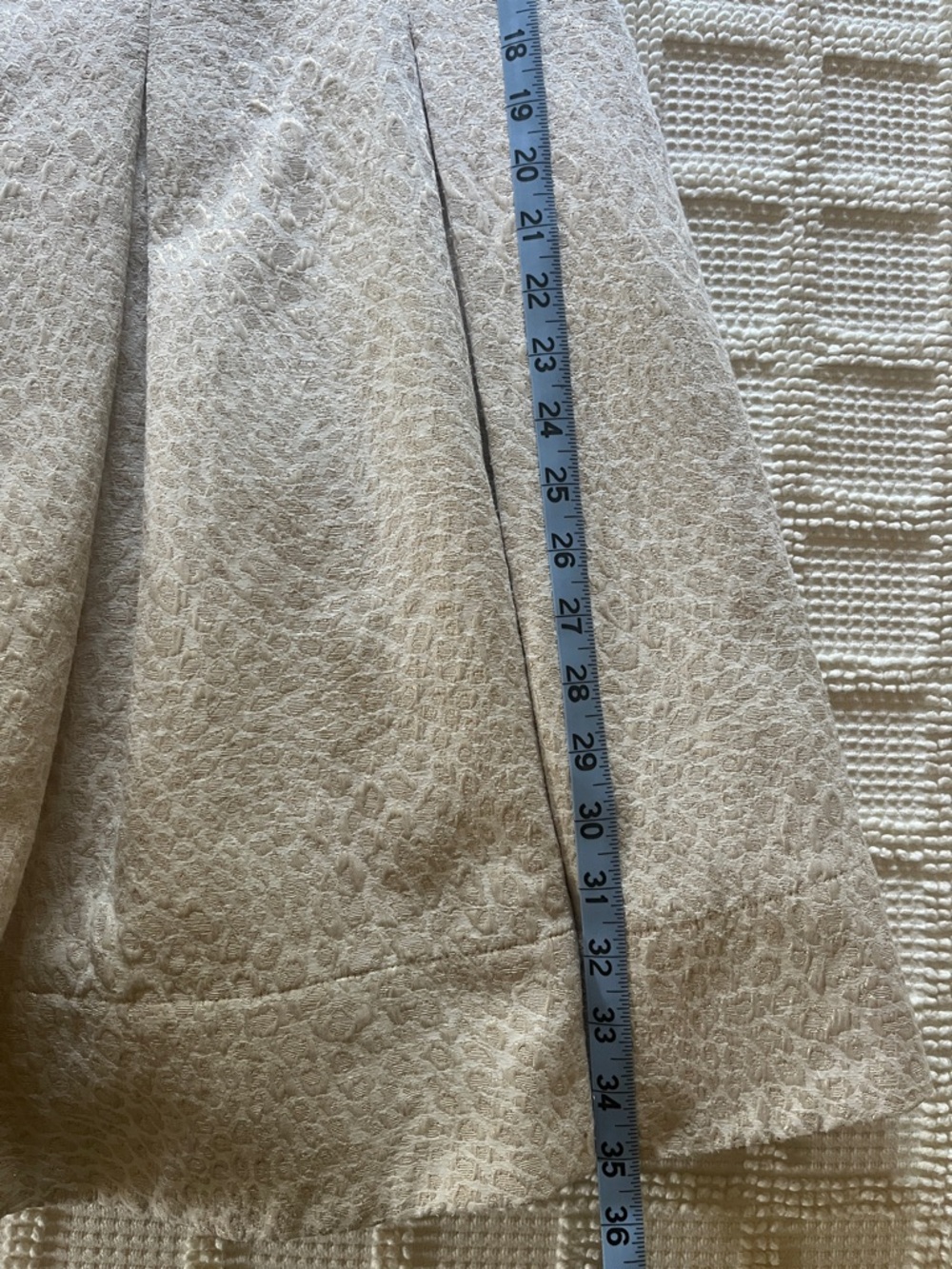 Banana Republic Sleeveless V-Neck Fit & Flare Dress in Light Beige - Picture 7 of 10